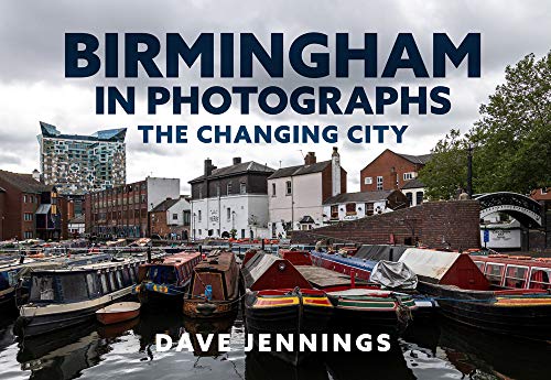 Book cover: Birmingham canals and modern architecture under cloudy skies.