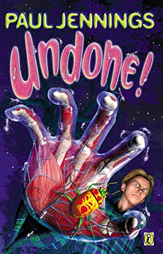 Book cover: “Undone!” with a hand covered in ants and a man’s face.