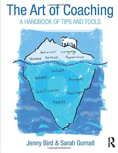 Book cover with an iceberg illustration representing coaching concepts.