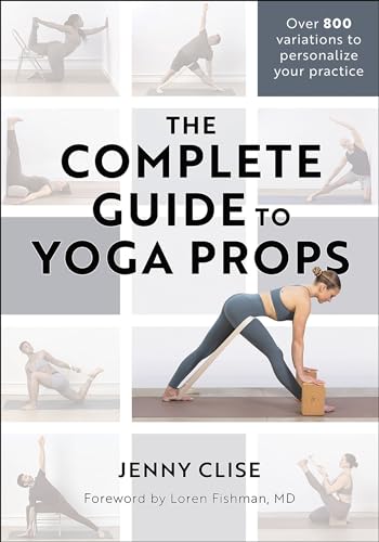 Book cover featuring people demonstrating yoga poses with props.