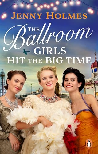 Book cover featuring three smiling women in vintage dresses, seaside background.