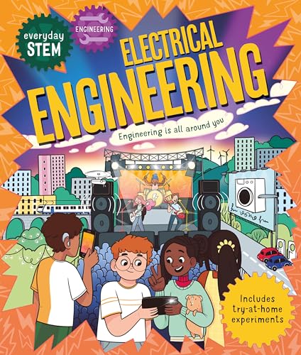 Book cover for Everyday STEM Electrical Engineering featuring children at a concert.
