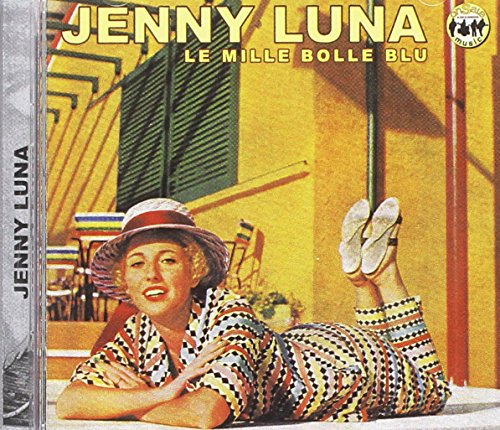 CD cover for Jenny Luna’s “Le Mille Bolle Blu” with a woman reclining.