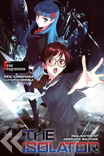 Light novel cover featuring two anime girls amidst crystalline shards.