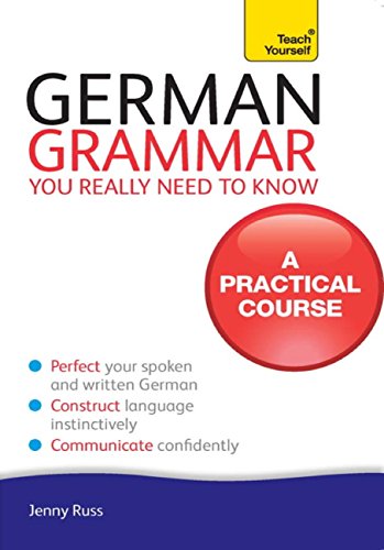 Book cover: "German Grammar You Really Need To Know" by Jenny Russ.