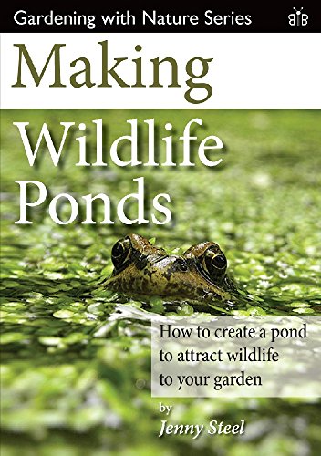 Book cover titled Making Wildlife Ponds featuring a frog in a green pond.