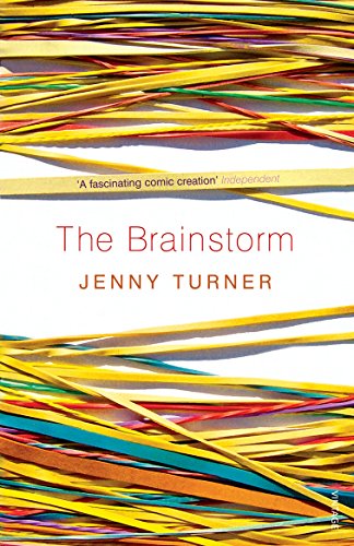 Book cover for "The Brainstorm" with colorful paper strips background.