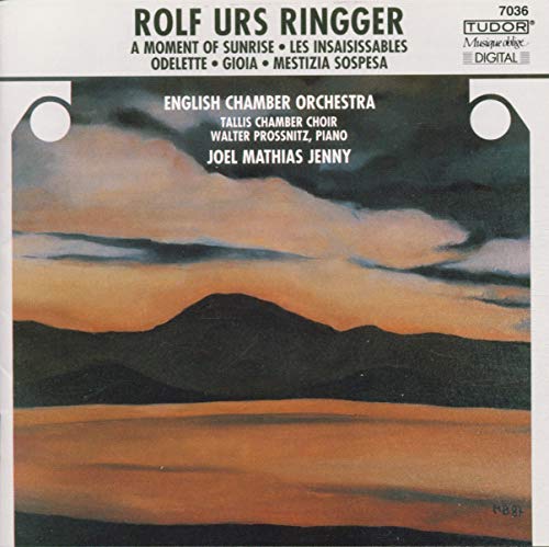 CD cover: landscape painting of mountains at sunrise, text details.