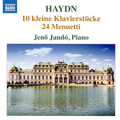 CD cover showing the Belvedere palace across a pond with Haydn text above.