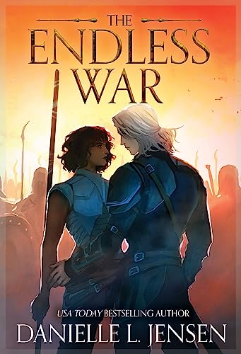 Book cover showing two armored figures facing each other against a sunset battlefield.