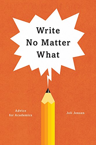Book cover: orange background, pencil, and speech bubble with text.