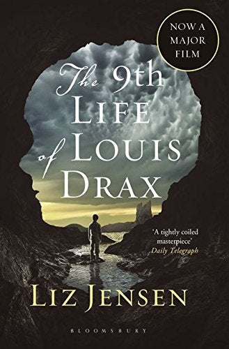 Book cover: "The 9th Life of Louis Drax" with a face-shaped cloud image.