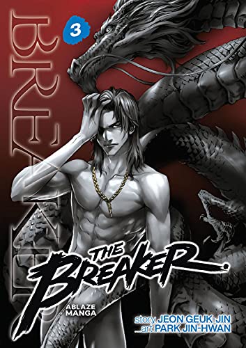 Manga cover: a man and a large, detailed dragon with the title "Breaker".