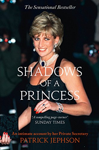 Book cover featuring Princess Diana in a black dress, smiling at cameras.