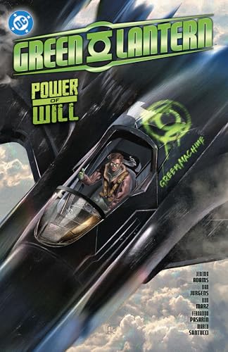 Green Lantern comic book cover featuring a hero piloting a futuristic ship.