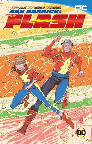 Comic book cover featuring two speedsters, Jay Garrick and a young woman.