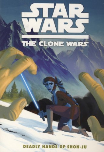 Star Wars Clone Wars book cover featuring Asajj Ventress with a lightsaber.