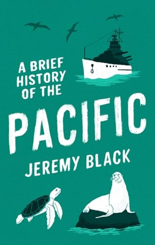 Book cover: “A Brief History of the Pacific” with ship, sea life.