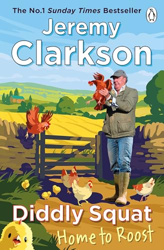 Book cover: Jeremy Clarkson with chickens on a farm scene.