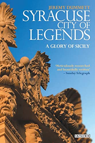 Book cover with ornate stone carvings and blue sky background.