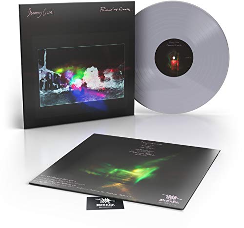 Vinyl record of "Passerine Finale" with black sleeve and colorful artwork.
