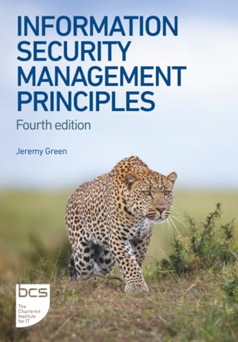 Book cover: "Information Security Management Principles" with a leopard image.