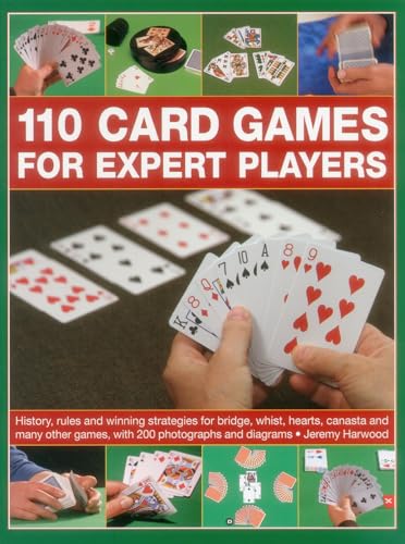 Book cover featuring hands holding playing cards, titled "110 Card Games.