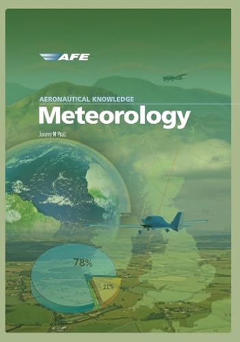 Book cover: “Aeronautical Knowledge Meteorology” with Earth image and airplane.