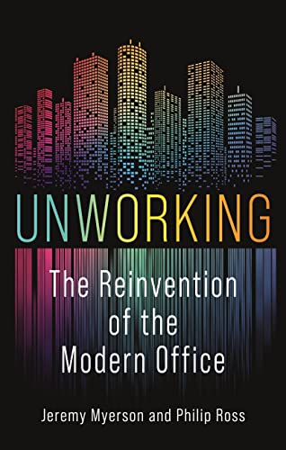 Book cover: "Unworking" with colorful cityscape graphic and white text.