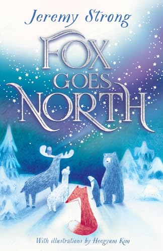 Book cover: a red fox with arctic animals in a snowy landscape.