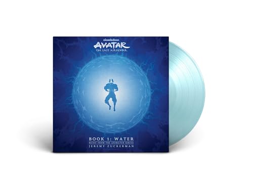 Avatar: The Last Airbender vinyl record with Aang silhouette on cover.