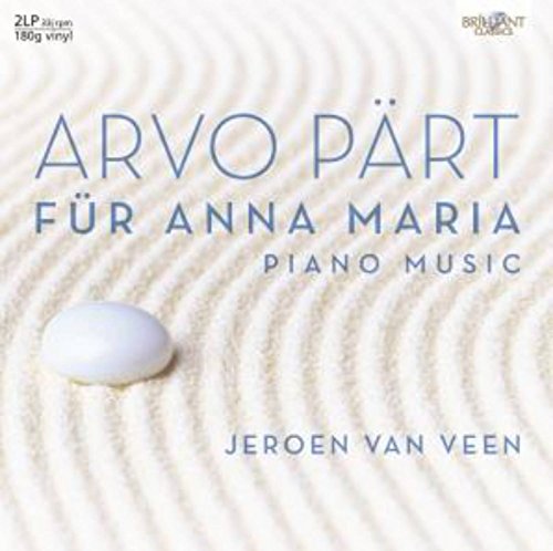 Vinyl record cover for Arvo Pärt’s “Für Anna Maria” piano music.