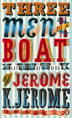 Book cover with bold, colorful typography on a light blue and white striped background.