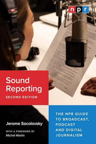 Book cover for "Sound Reporting, Second Edition" with microphone image.