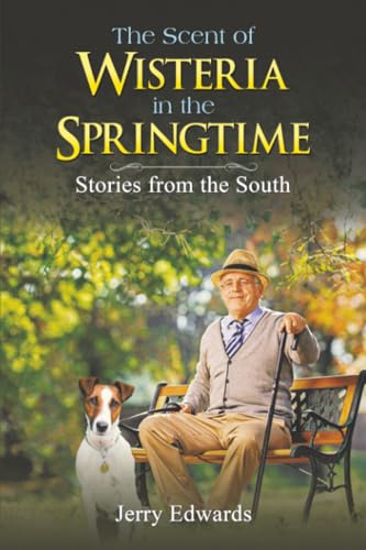 Book cover featuring an older man with a dog on a bench.