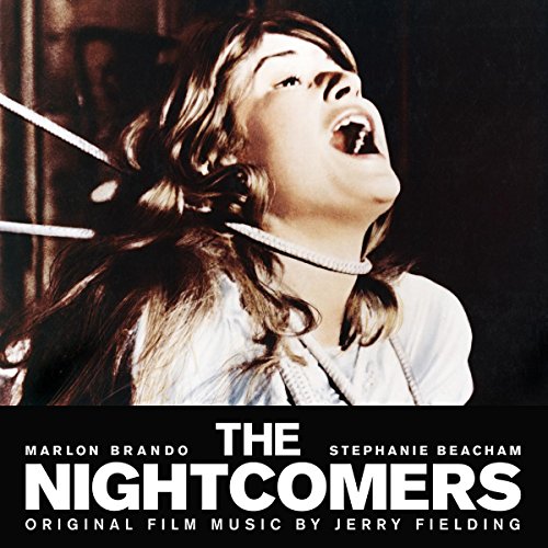 LP cover for "The Nightcomers" soundtrack featuring a distressed woman’s face.