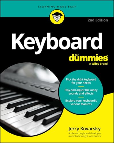 Book cover: "Keyboard for Dummies," 2nd edition, with a keyboard image.