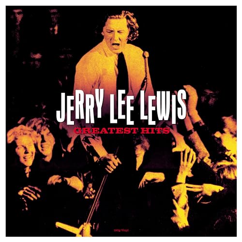 Jerry Lee Lewis album cover featuring a performing musician and fans.