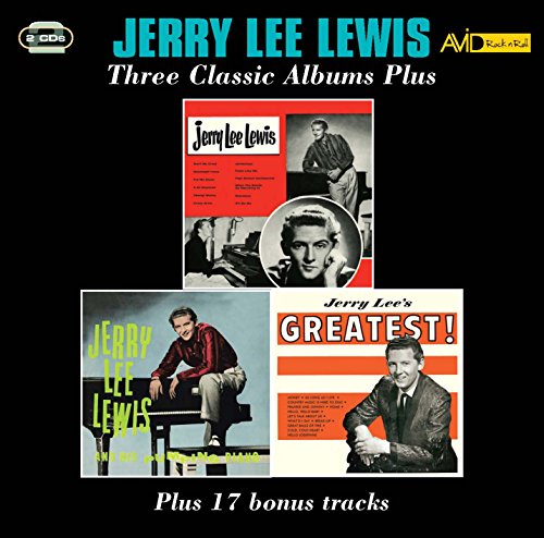 CD cover for Jerry Lee Lewis’s “Three Classic Albums Plus.”