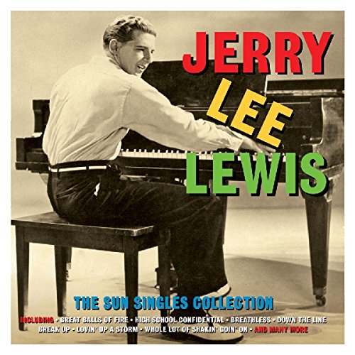 Double CD cover for Jerry Lee Lewis’ “The Sun Singles Collection.”