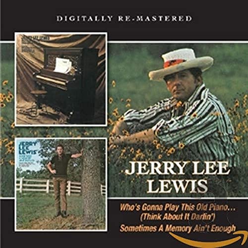 Jerry Lee Lewis CD cover with photos of him and a piano.