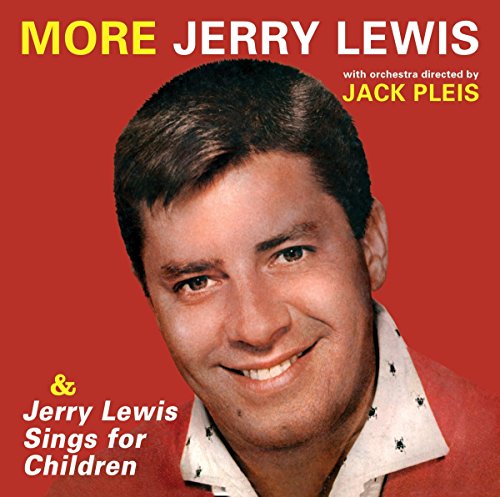 Red album cover with Jerry Lewis smiling, wearing a white collared shirt.