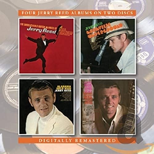CD packaging featuring Jerry Reed album covers and digitally remastered text.