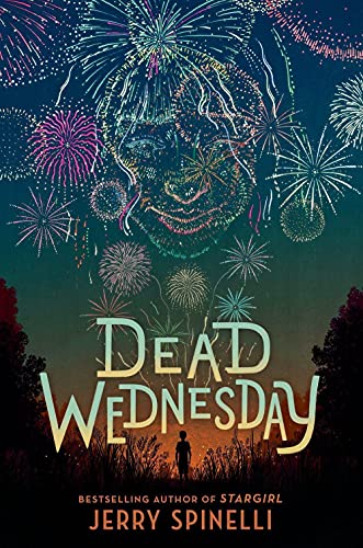 Book cover: "Dead Wednesday" with fireworks and a silhouetted figure.