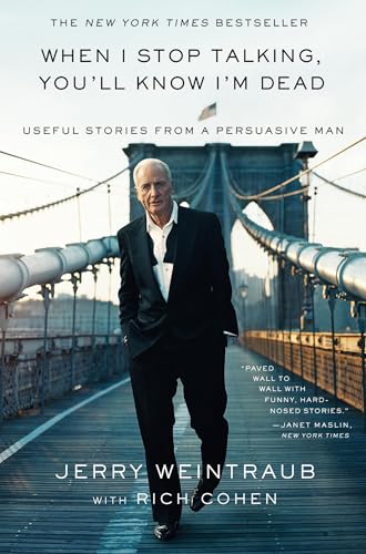 Book cover featuring Jerry Weintraub standing on the Brooklyn Bridge.