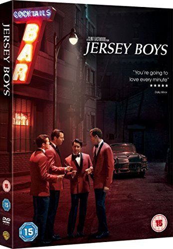 DVD cover featuring four men in red blazers standing on a dark city street.