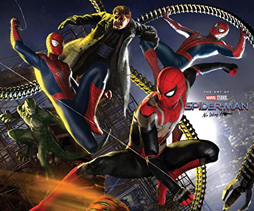 Spider-Man, Doctor Octopus, and the Lizard in a dynamic action scene from the movie.