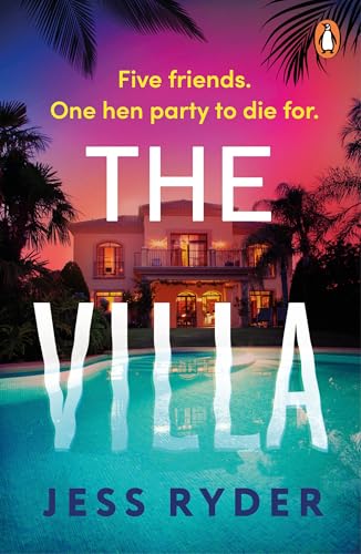Book cover featuring a villa with a pool and palm trees.