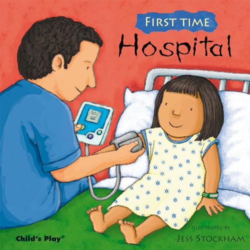 Illustration of a doctor checking a young girl in a hospital bed.