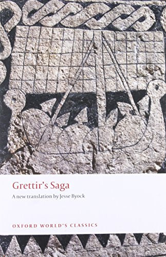 Book cover showing a stone carving of a Viking ship with text below.